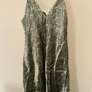 Zara Green Paisley Mini Dress